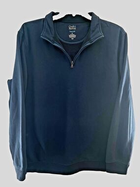 Croft & Barrow Extra Soft 1/4 Zip Navy Blue Women's Pullover Size XL